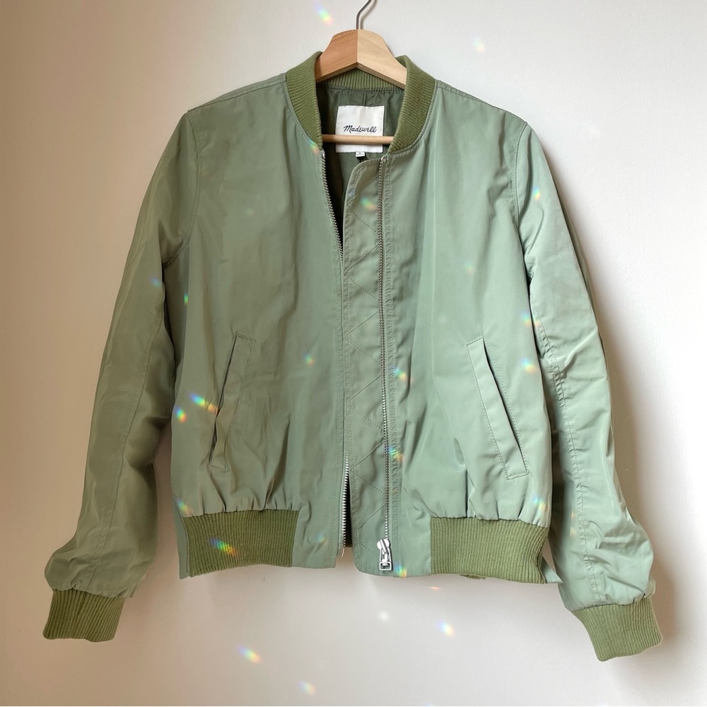 Madewell Green Bomber Jacket